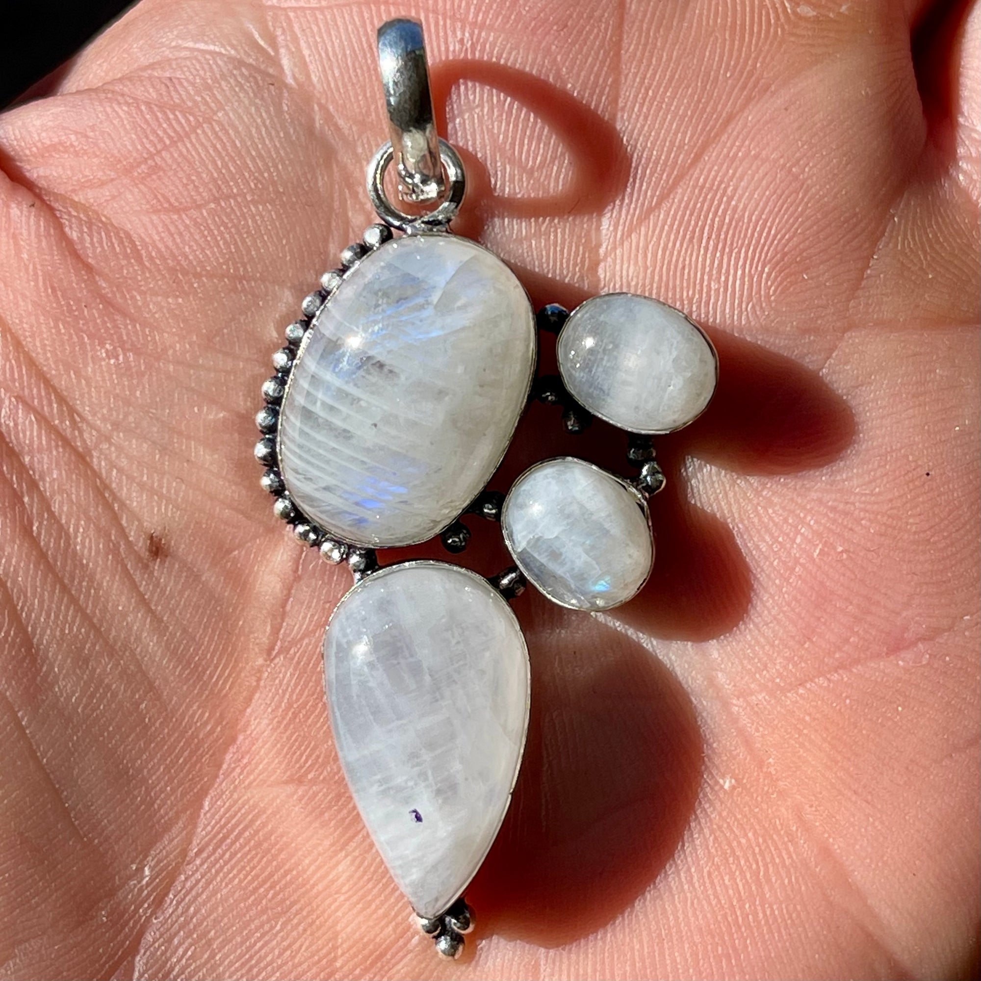 Moonstone Silver Plated Pendant - The Spirit of Life