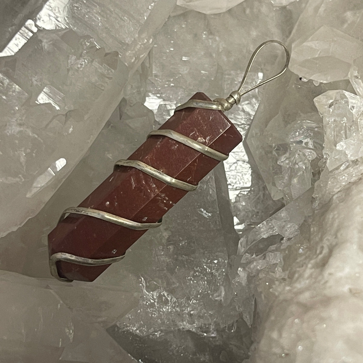 Red Jasper Wrap Pendant