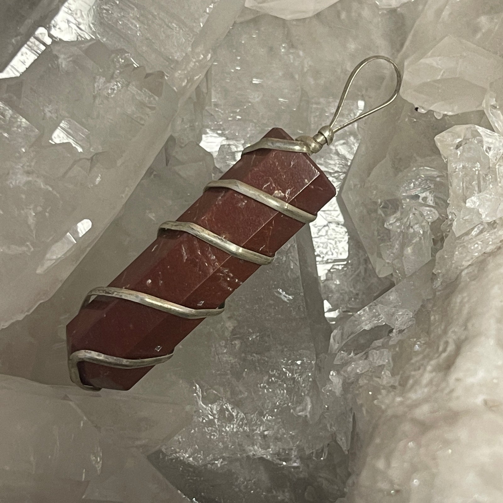 Red Jasper Wrap Pendant