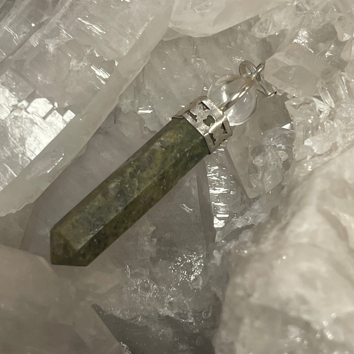 Unakite Ball Pendant