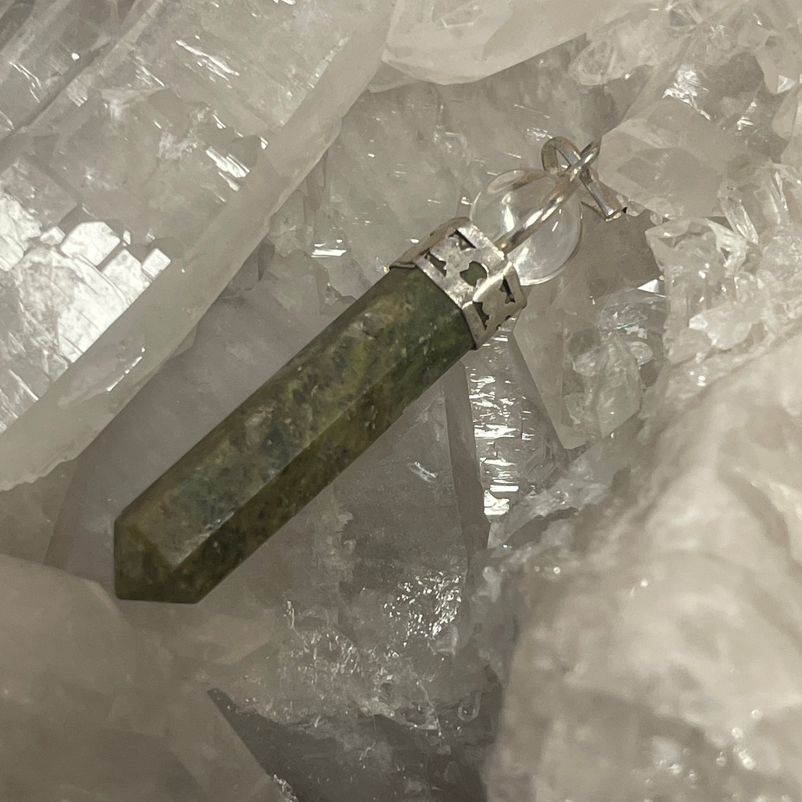 Unakite Ball Pendant