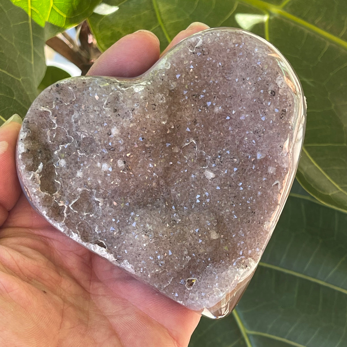 Pale Amethyst Heart 377g