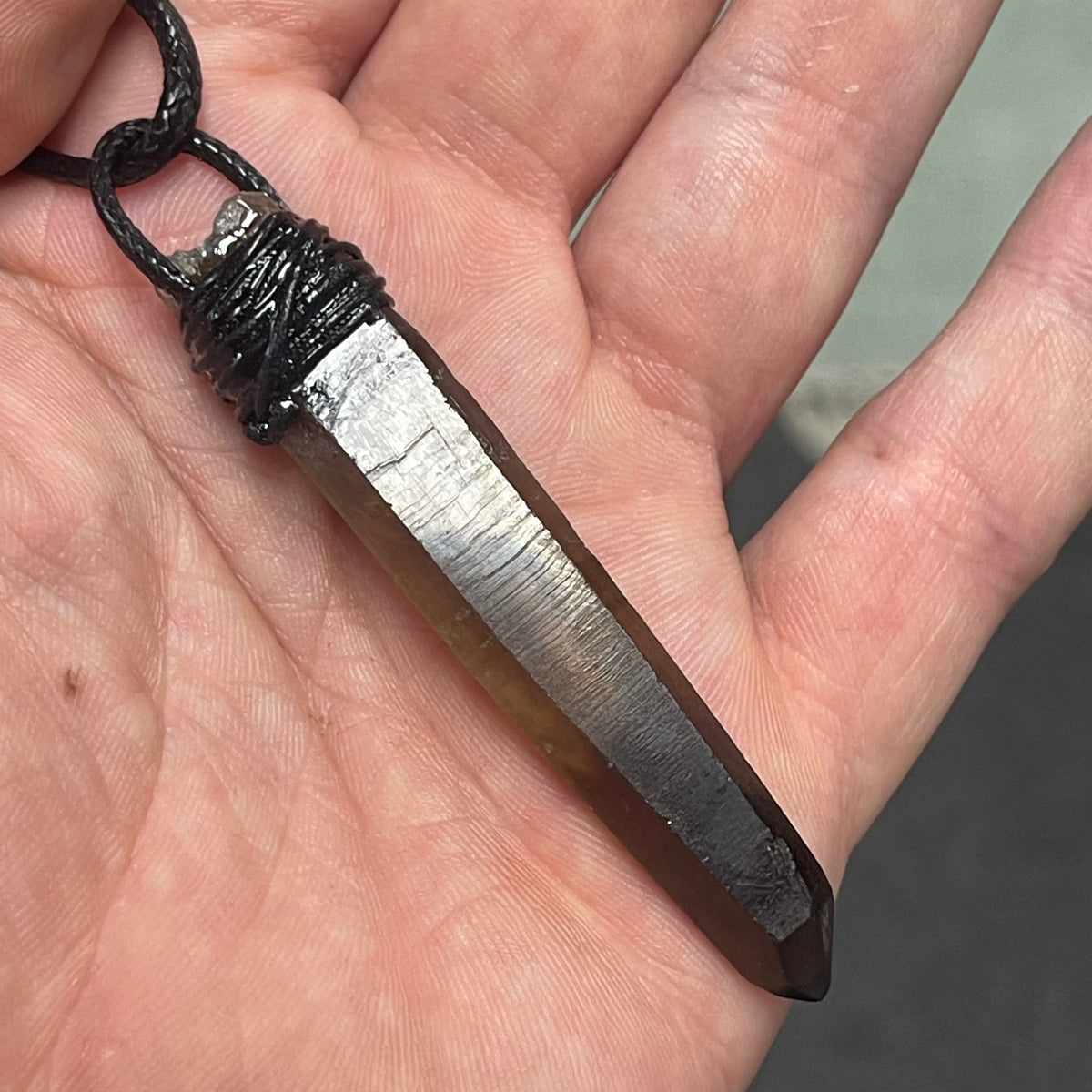 Smoky Lemurian Quartz Handmade Pendant