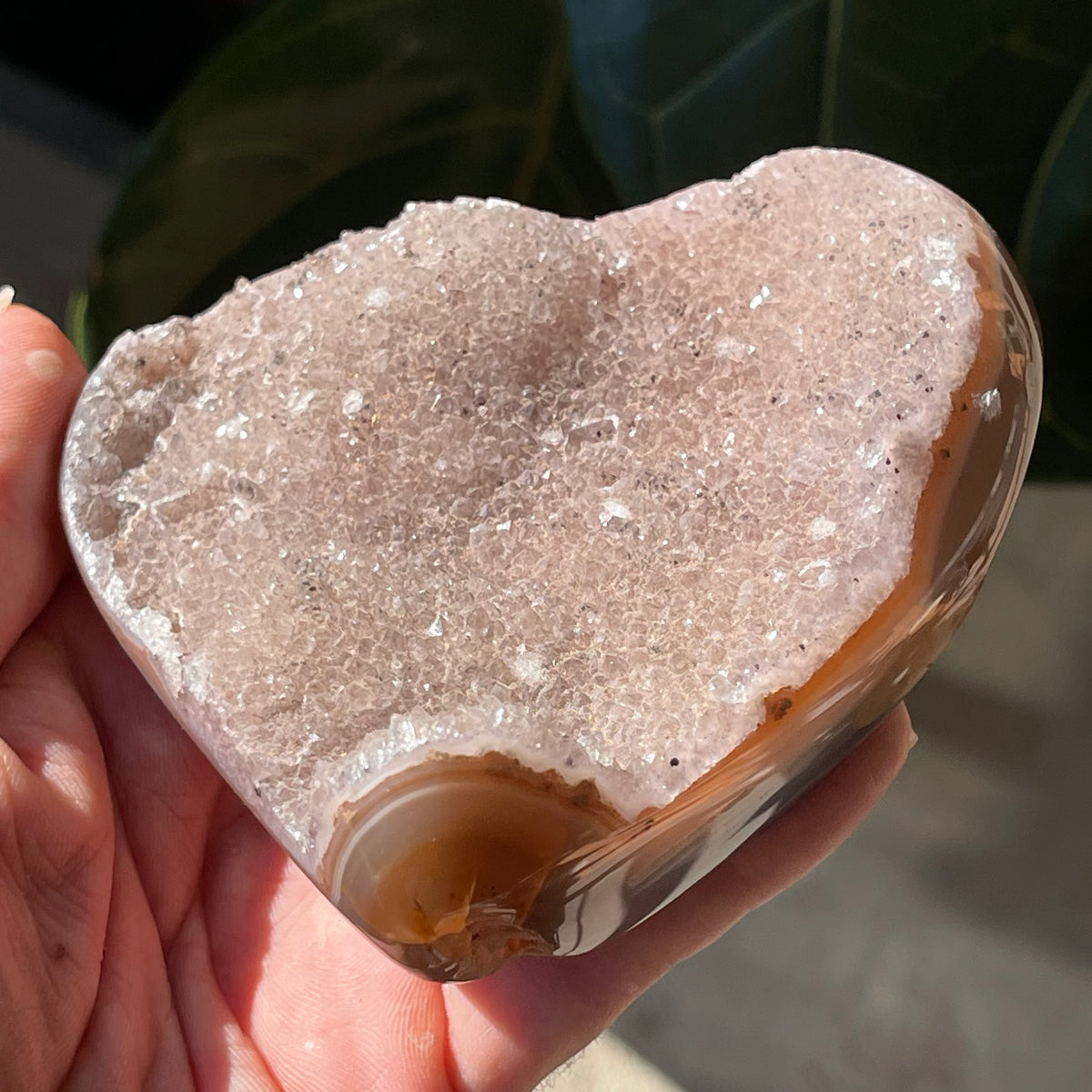 Pale Amethyst Heart 377g