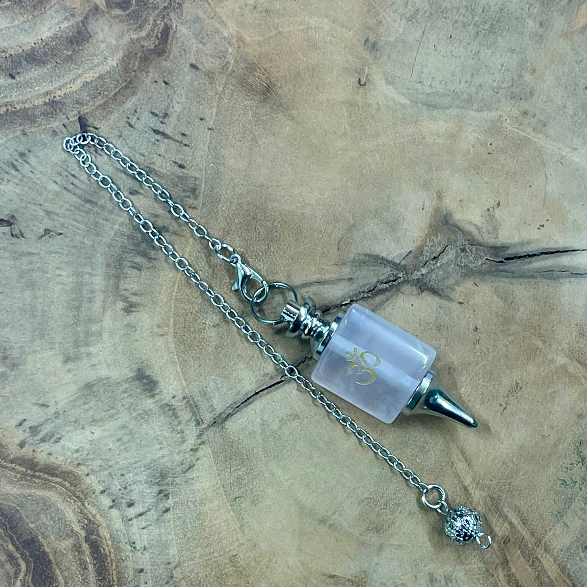 Rose Quartz OM Pendulum