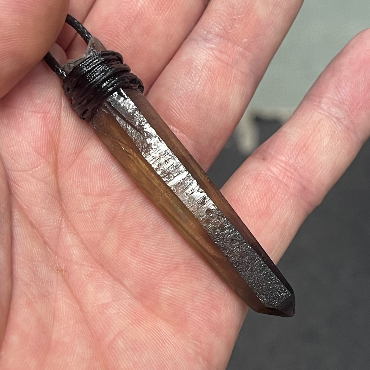 Smoky Lemurian Quartz Handmade Pendant