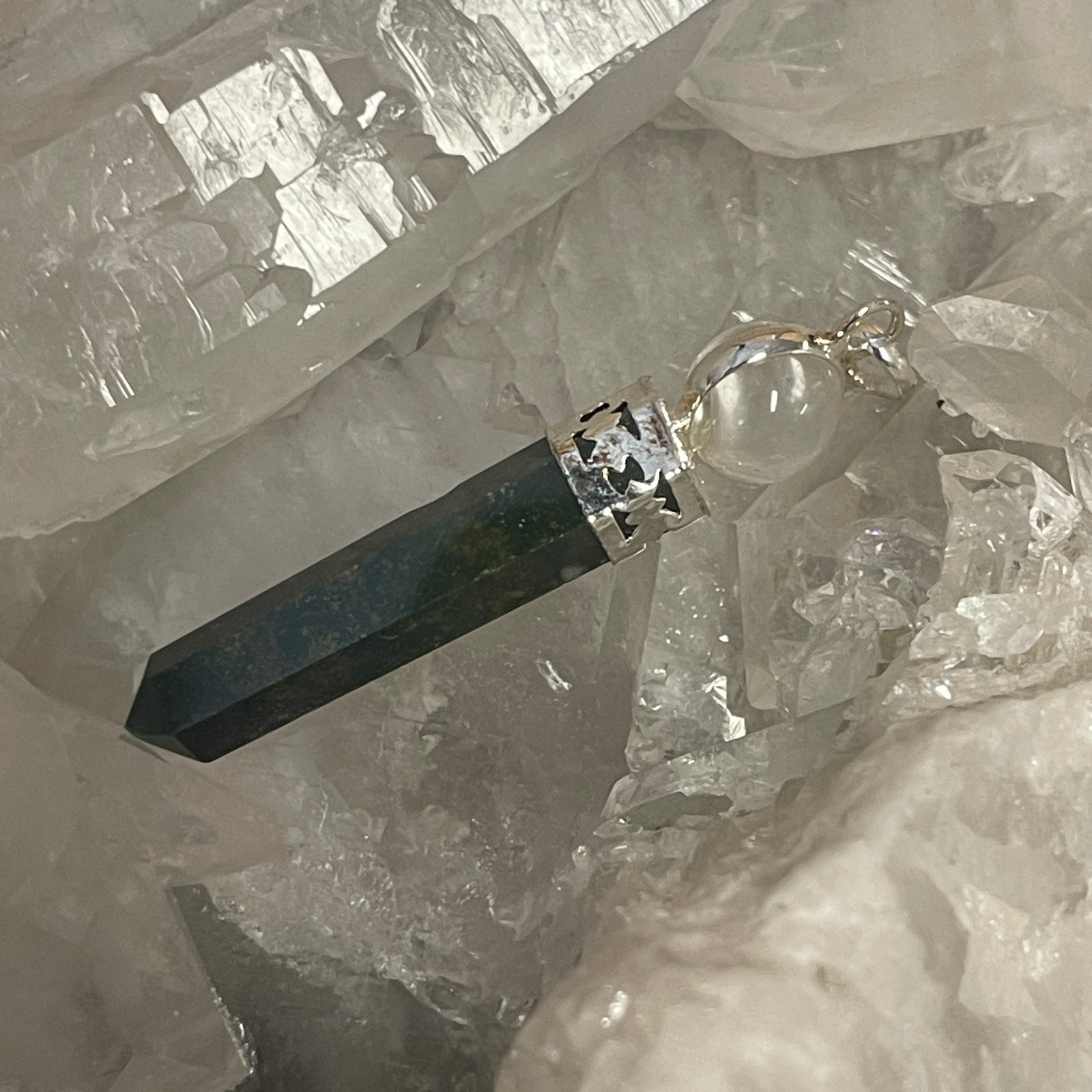 Bloodstone Ball Pendant