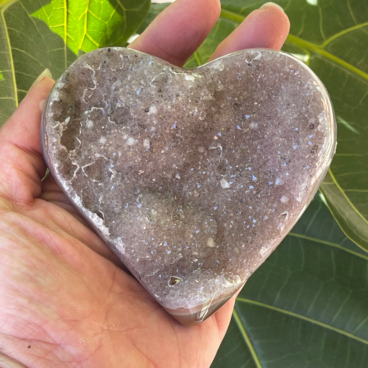 Pale Amethyst Heart 377g