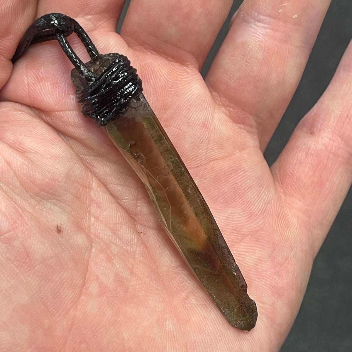 Smoky Lemurian Quartz Handmade Pendant