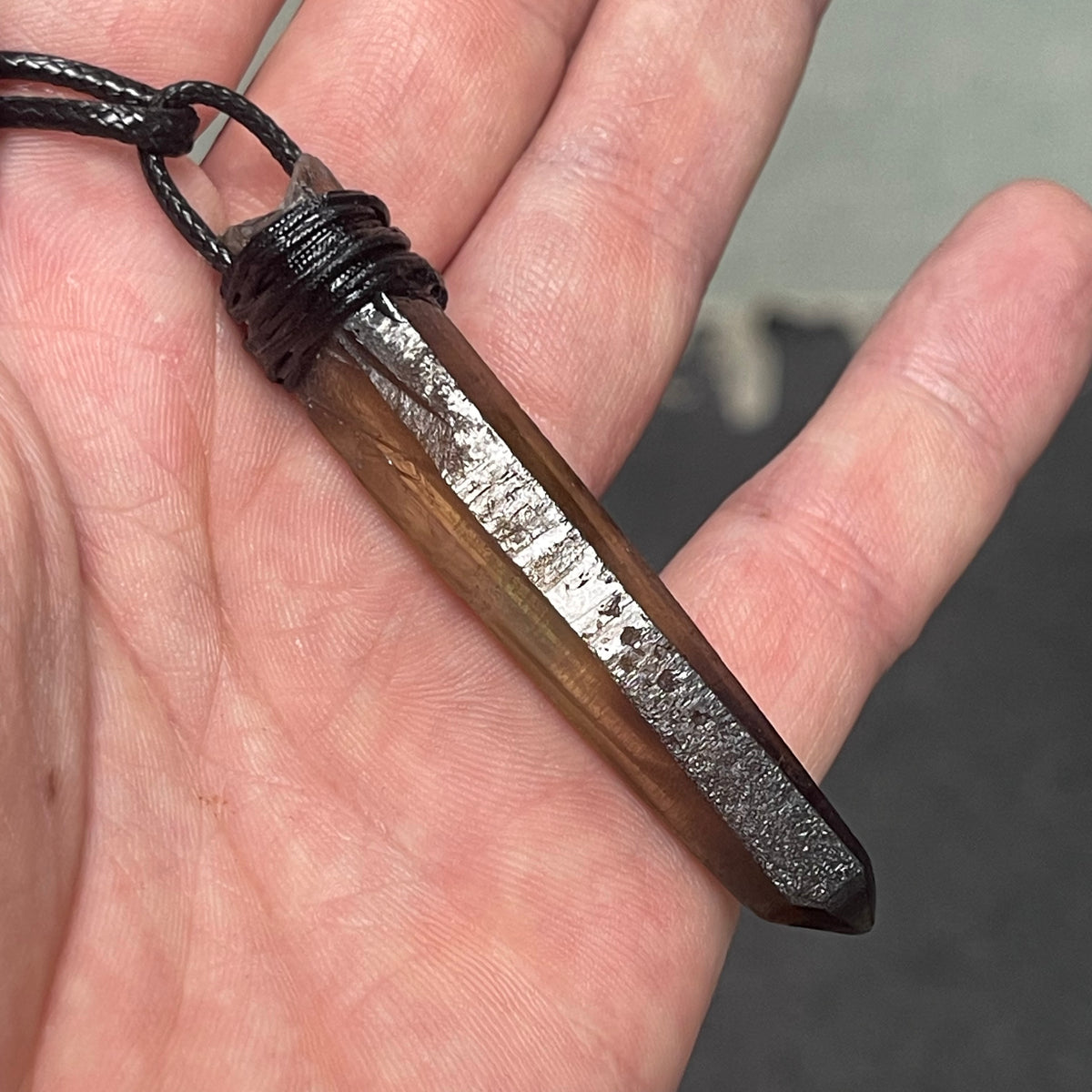 Smoky Lemurian Quartz Handmade Pendant