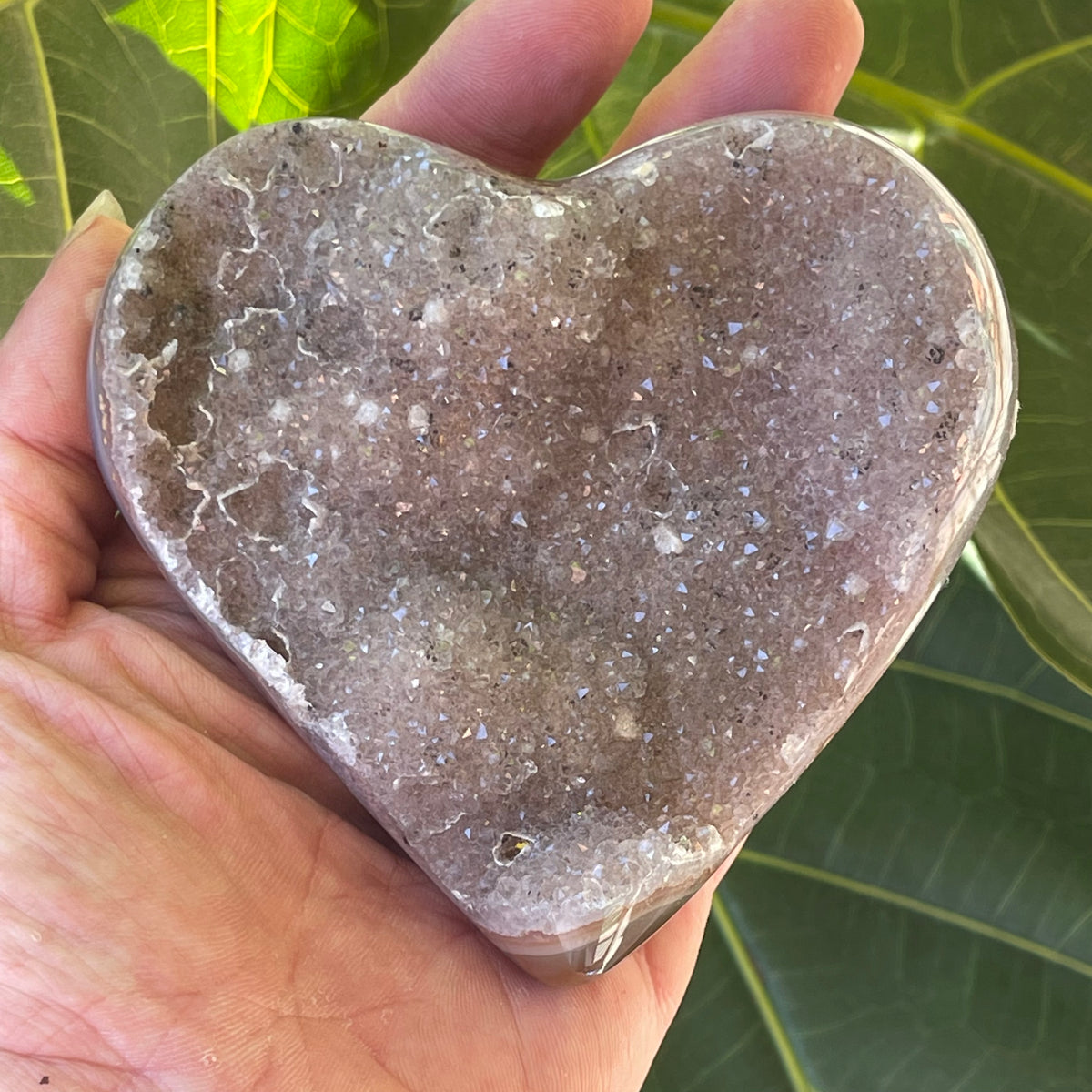 Pale Amethyst Heart 377g