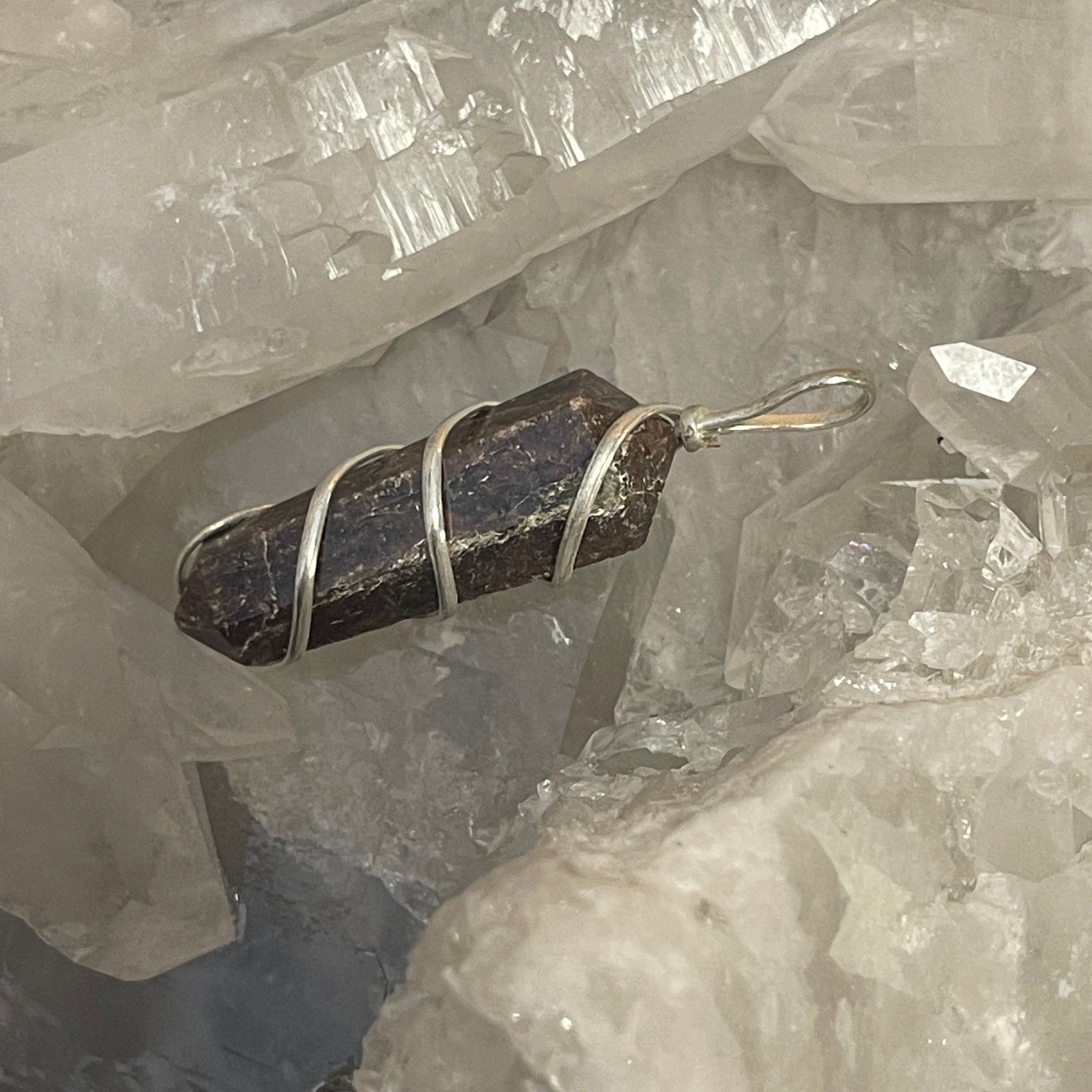 Garnet Wrap Pendant