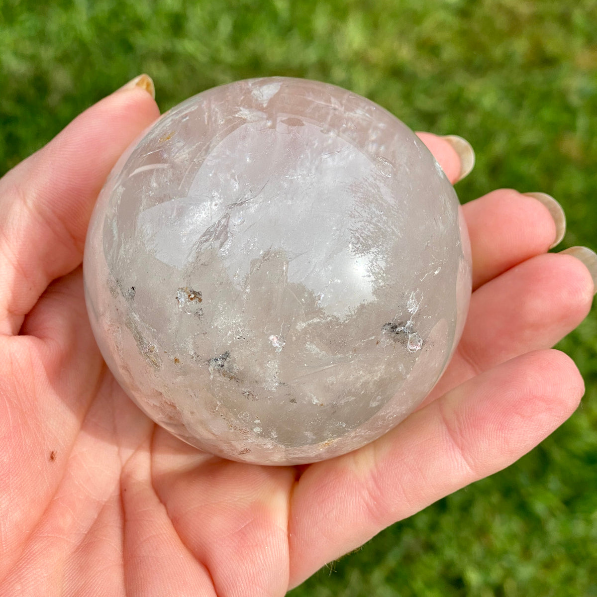 Ghost Quartz Crystal Sphere - The Spirit of Life