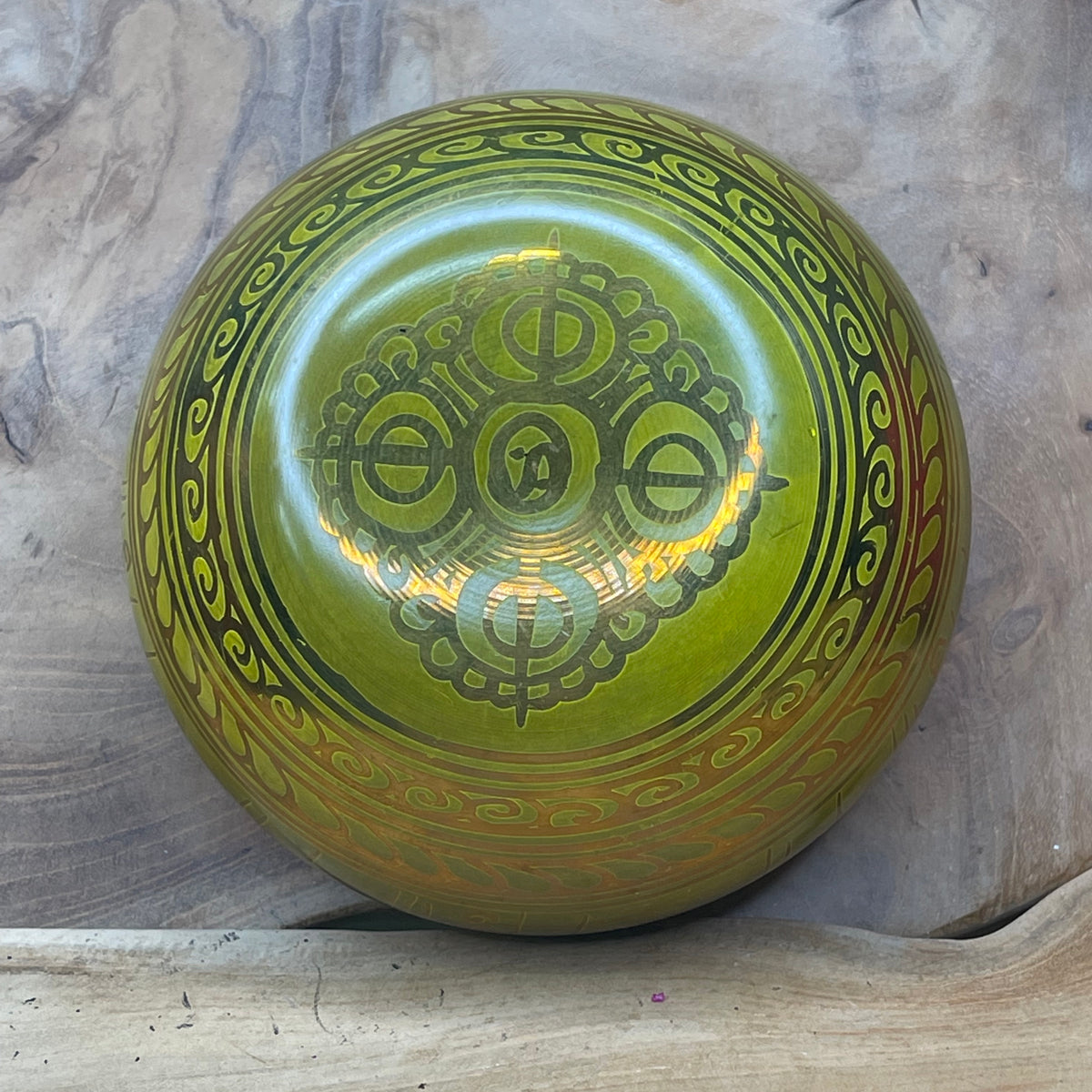 Tibetan Hand hammered Singing Bowl with Striker 10.5cm, Note D - The Spirit of Life