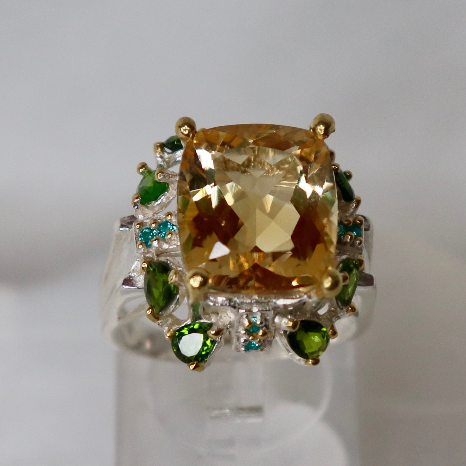 Citrine Sterling Silver Ring Sz 8.25 - The Spirit of Life