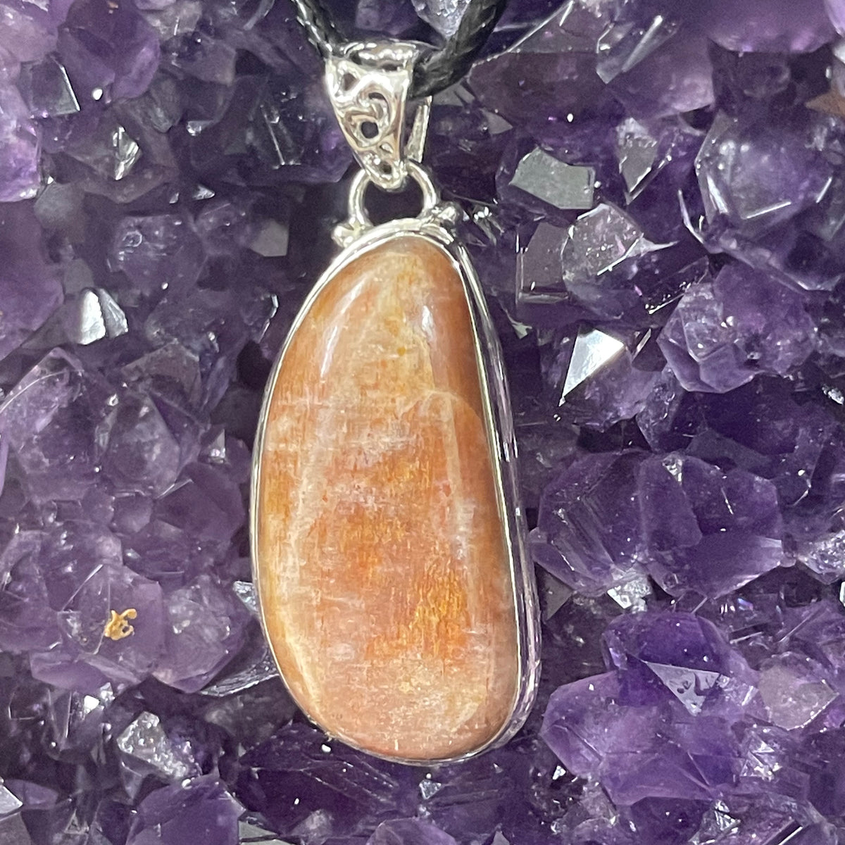 Sterling Silver Sunstone Pendant - The Spirit of Life