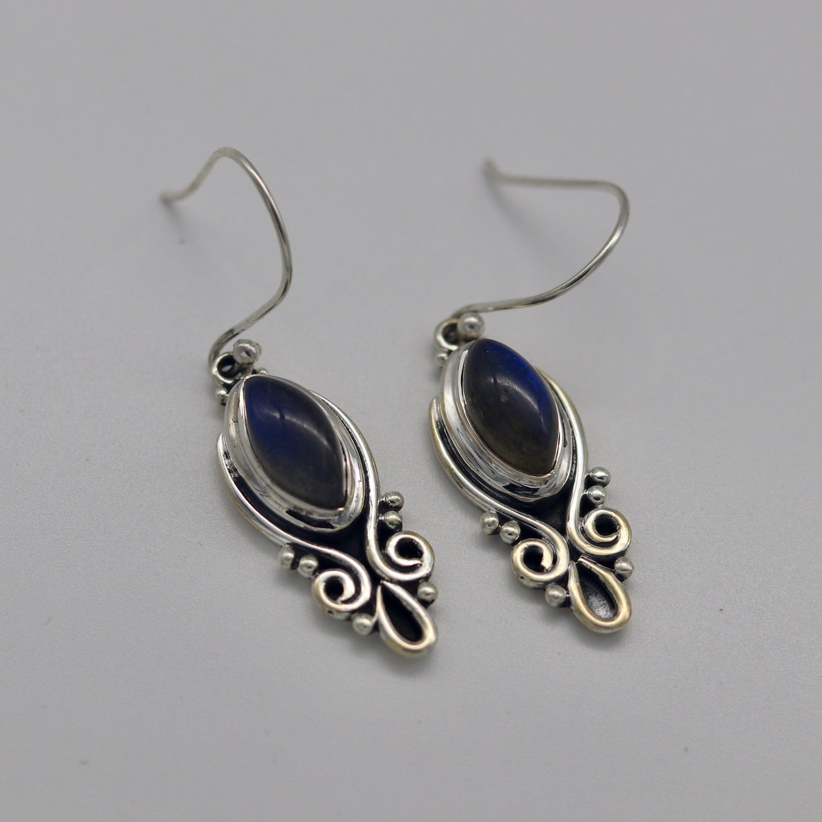 Bespoke Labradorite Sterling Silver Earrings - The Spirit of Life