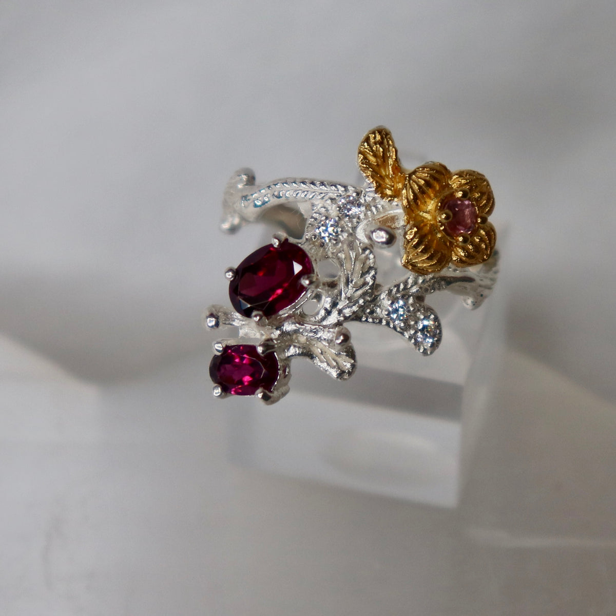 Rhodolite Sterling Silver Ring Sz 9 - The Spirit of Life