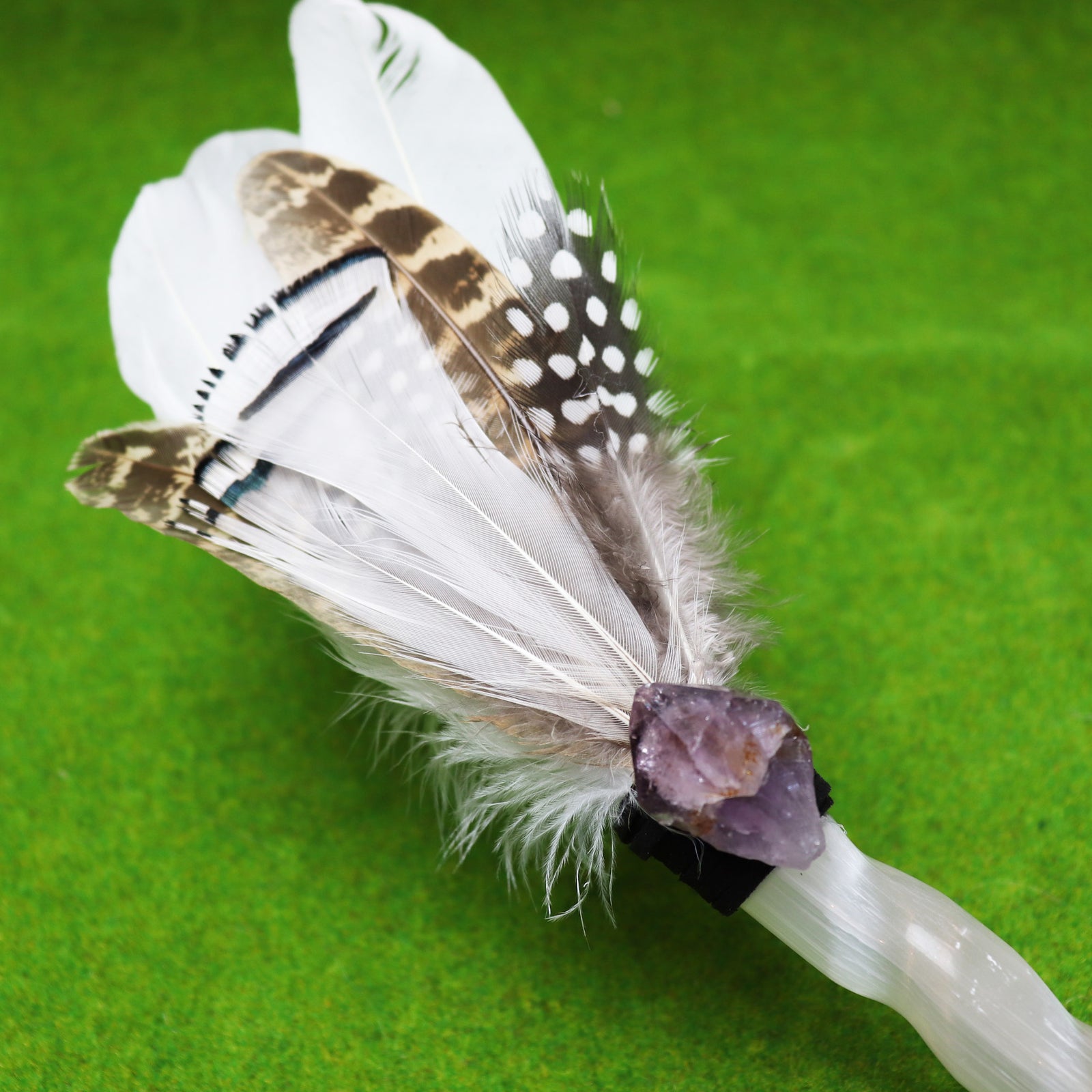 Amethyst Selenite Wand - The Spirit of Life