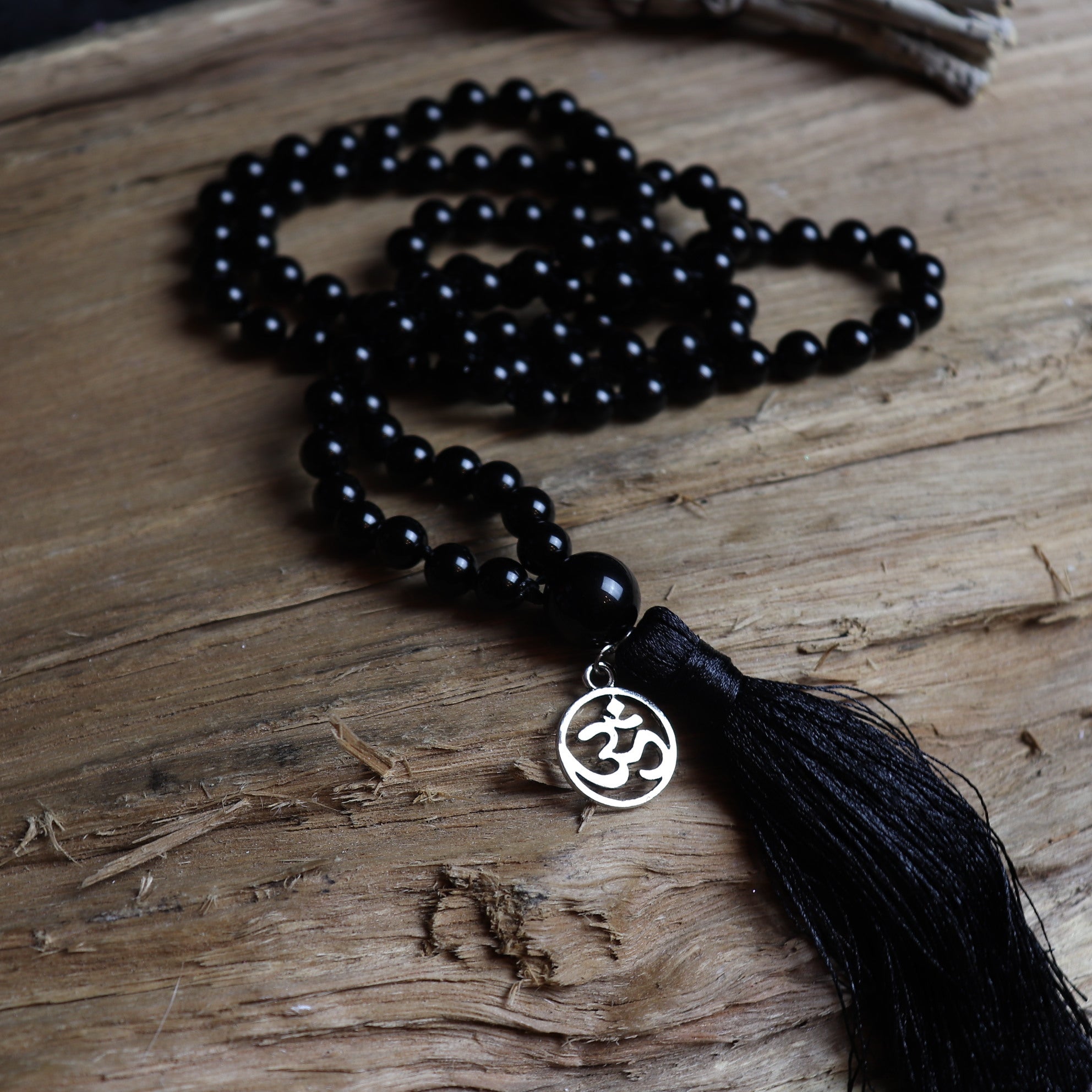 Empowering- 108 Onyx Mala Beads Necklace - The Spirit of Life