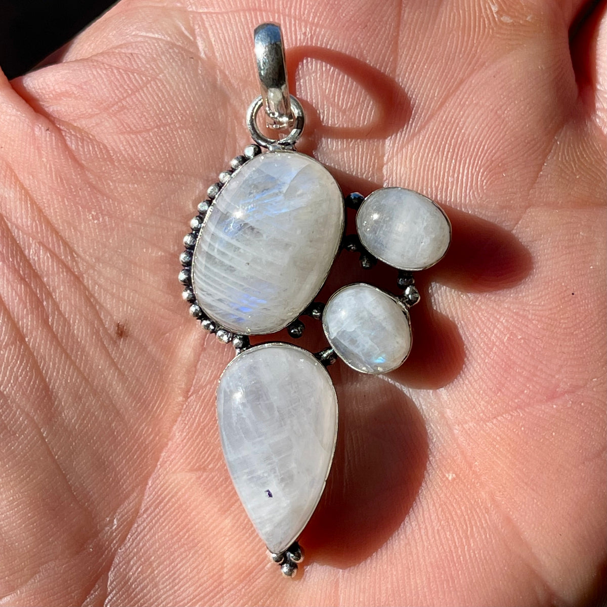 Moonstone Silver Plated Pendant - The Spirit of Life