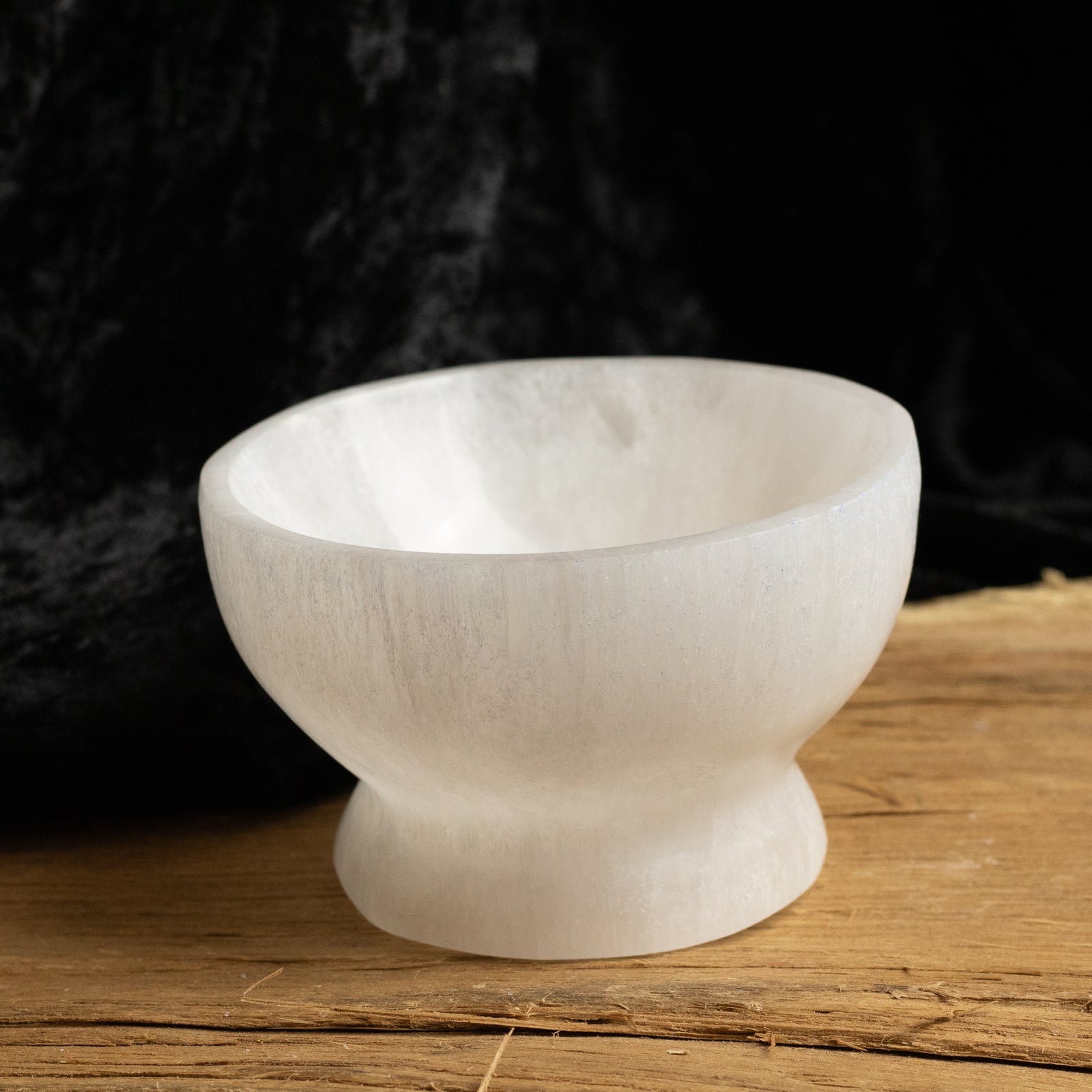 Small Selenite Standing Charging Bowl - The Spirit of Life
