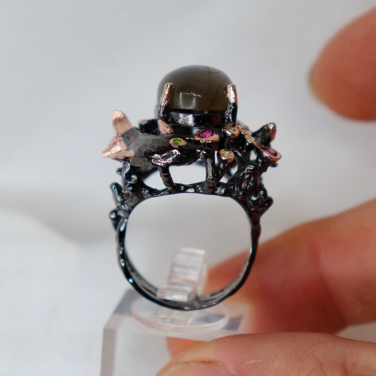 Labradorite Dolphin Sterling Silver Ring Sz 9 - The Spirit of Life