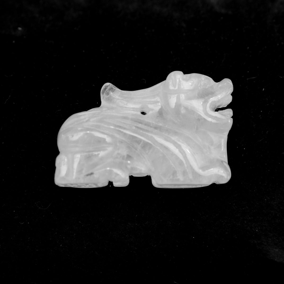 Rose Quartz Dragon with Hole - The Spirit of Life