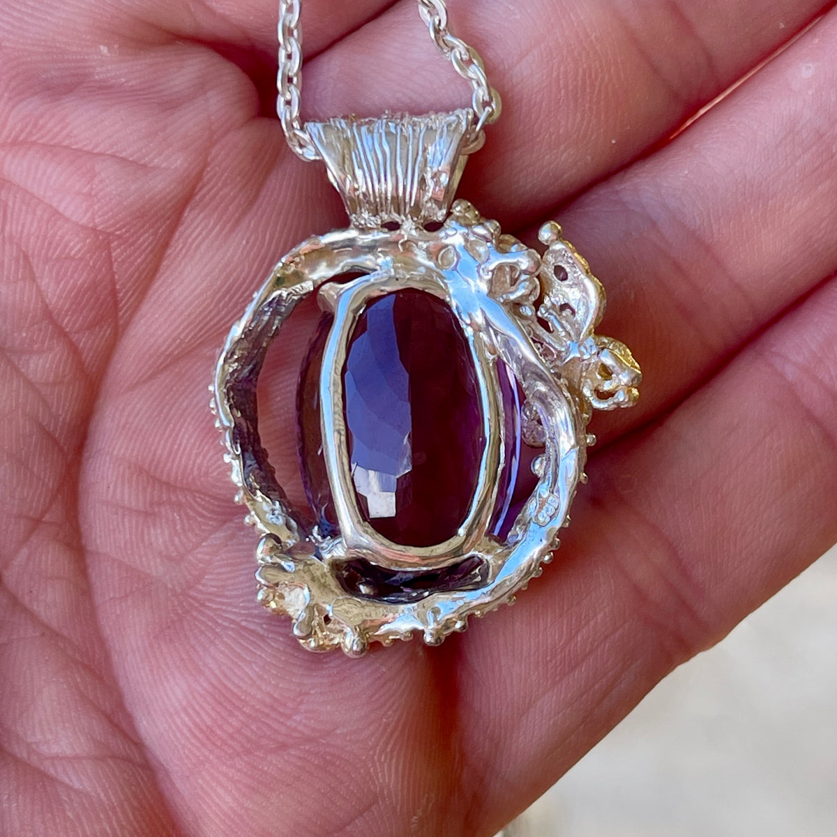 Stunning Amethyst &amp; Topaz Pendant