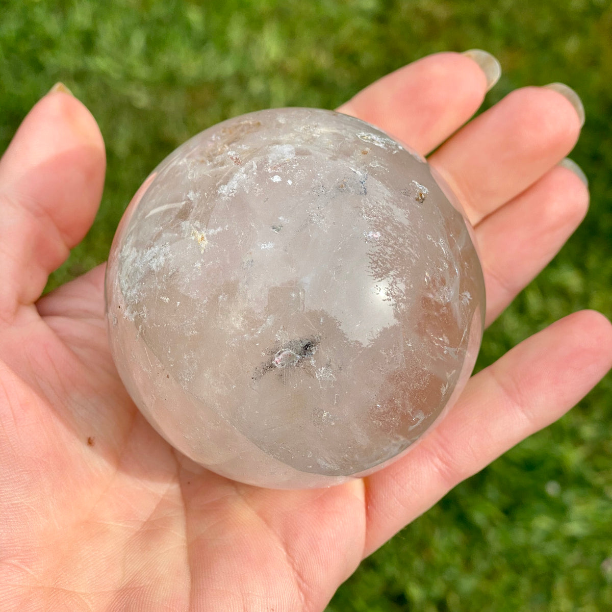 Ghost Quartz Crystal Sphere - The Spirit of Life