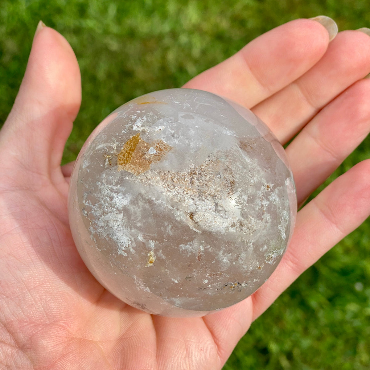 Ghost Quartz Crystal Sphere - The Spirit of Life