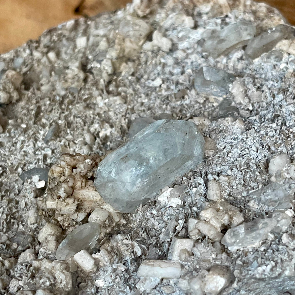 Natural Aquamarine Crystal in matrix 558g - The Spirit of Life