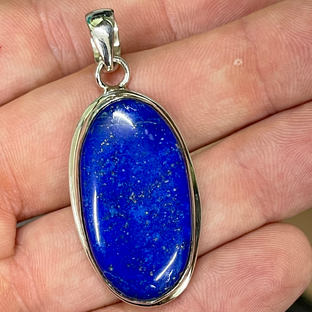 Lappis Lazuli Sterling Silver Pendant - The Spirit of Life