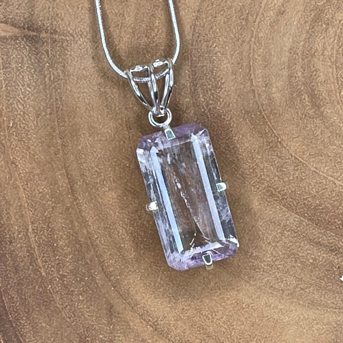 Stunning Kunzite Sterling Silver Pendant - The Spirit of Life