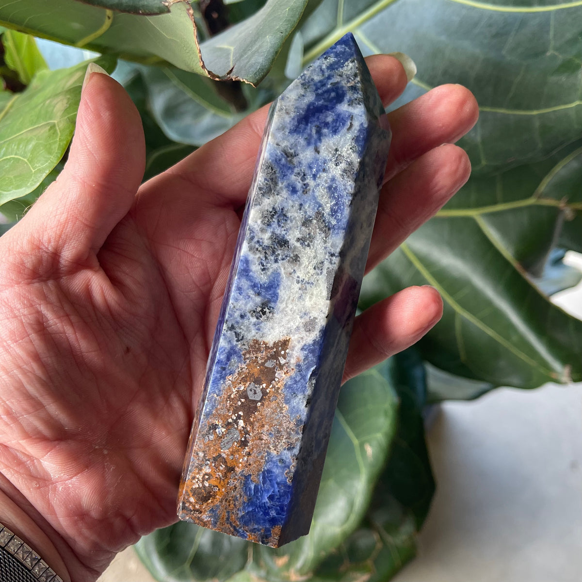 Natural Sodalite Point 361g