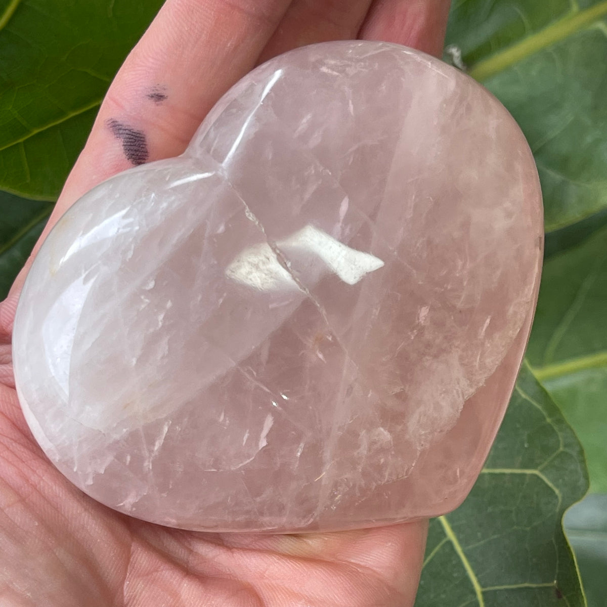 Stunning Rose Quartz Puffy Heart