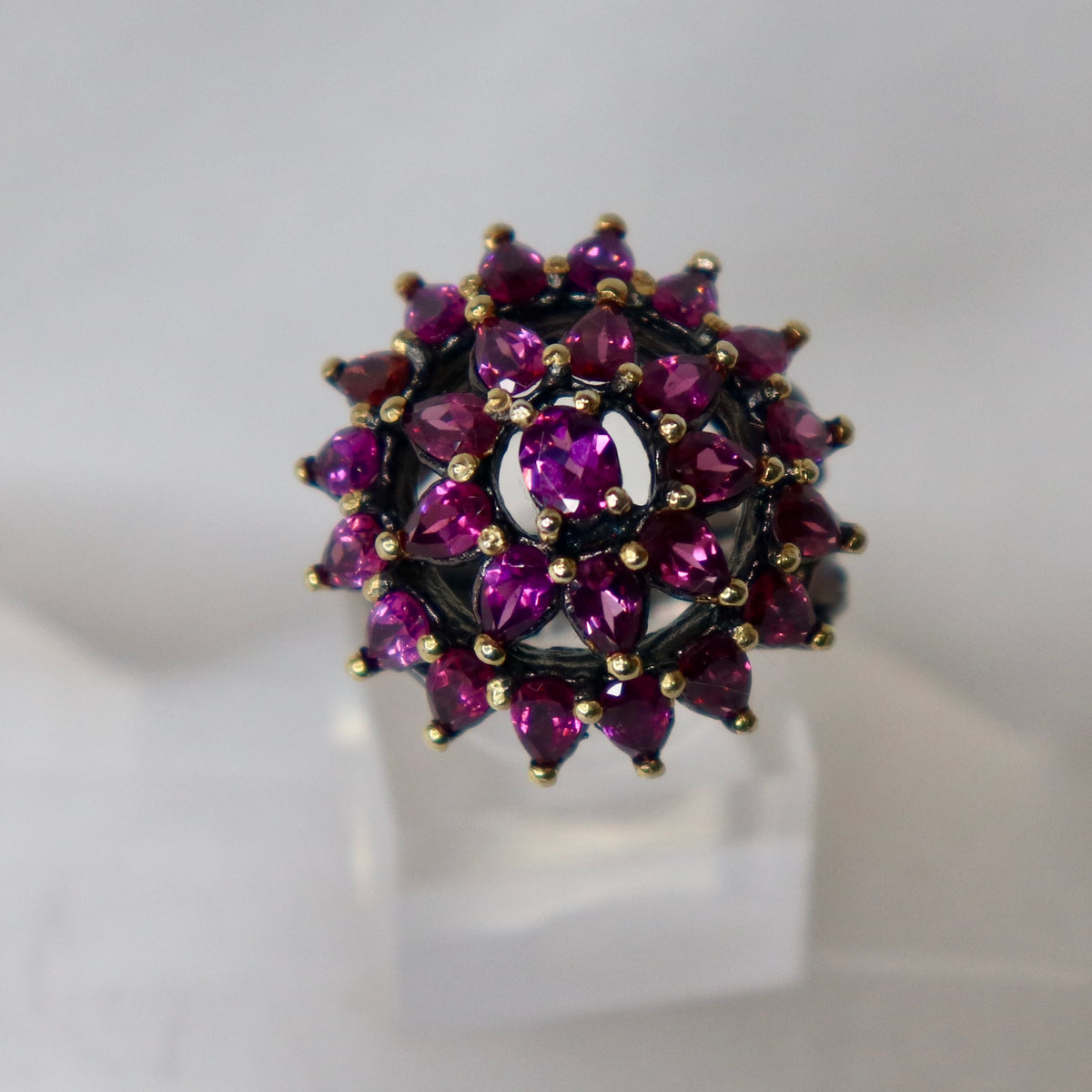 Rhodolite Sterling Silver Ring Sz 7 - The Spirit of Life