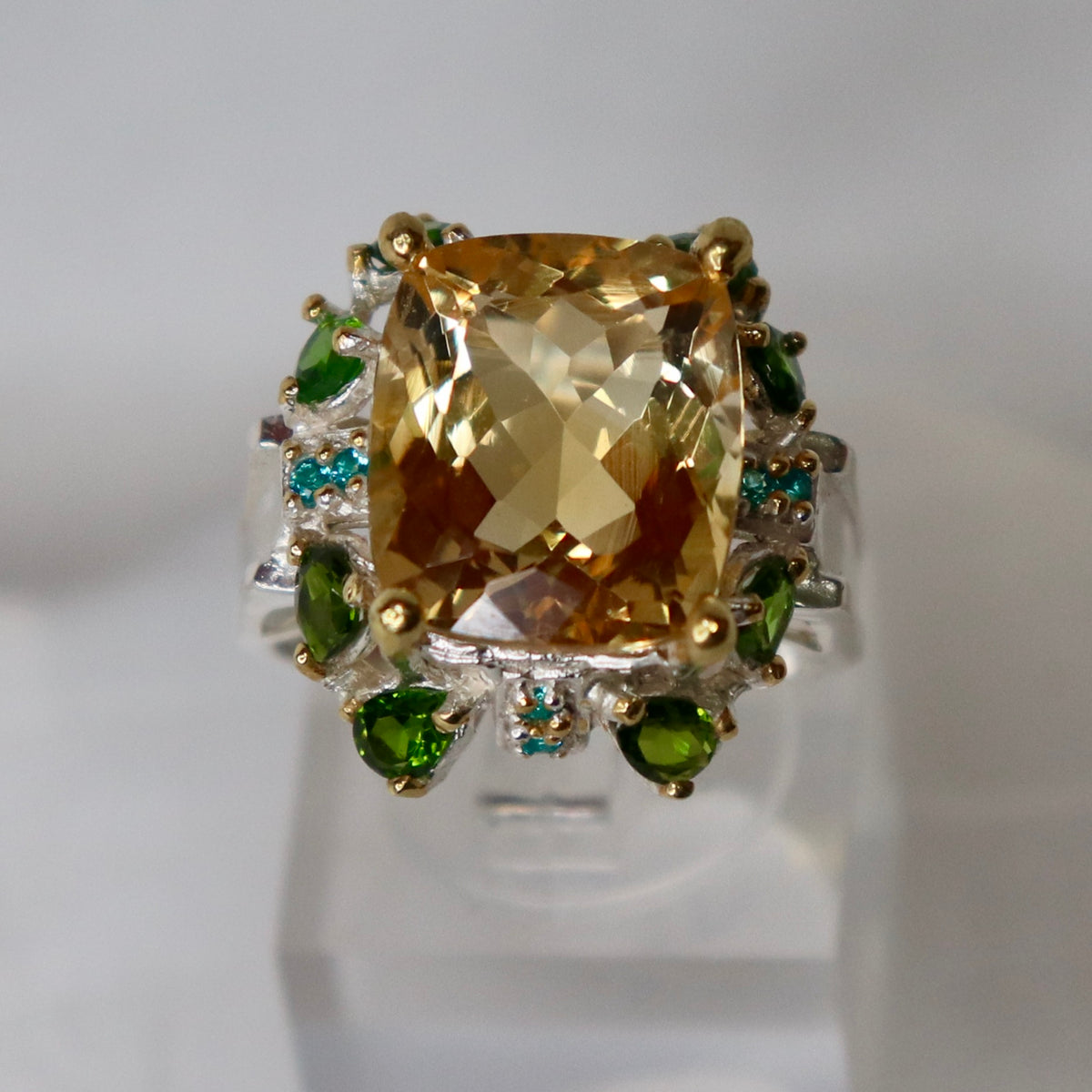 Citrine Sterling Silver Ring Sz 8.25 - The Spirit of Life