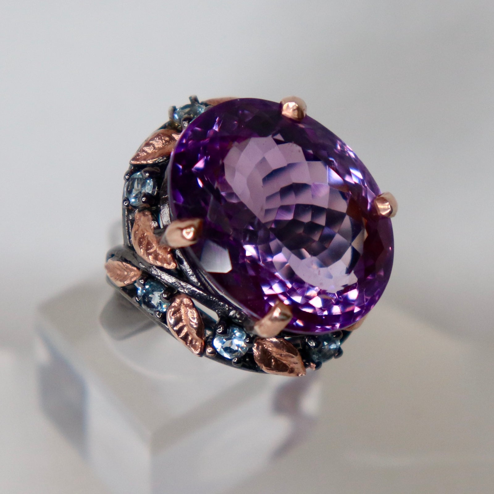 Amethyst Sterling Silver Ring Sz 8.25 - The Spirit of Life