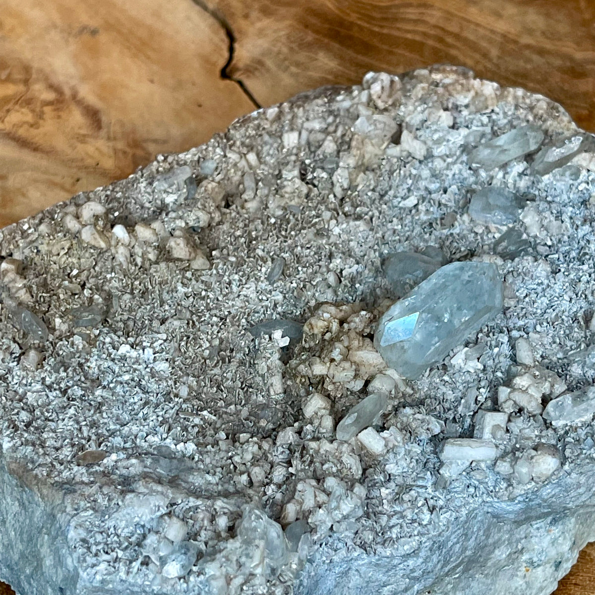 Natural Aquamarine Crystal in matrix 558g - The Spirit of Life