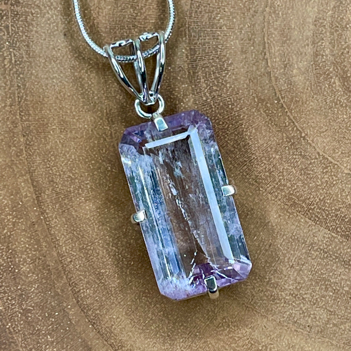 Stunning Kunzite Sterling Silver Pendant - The Spirit of Life