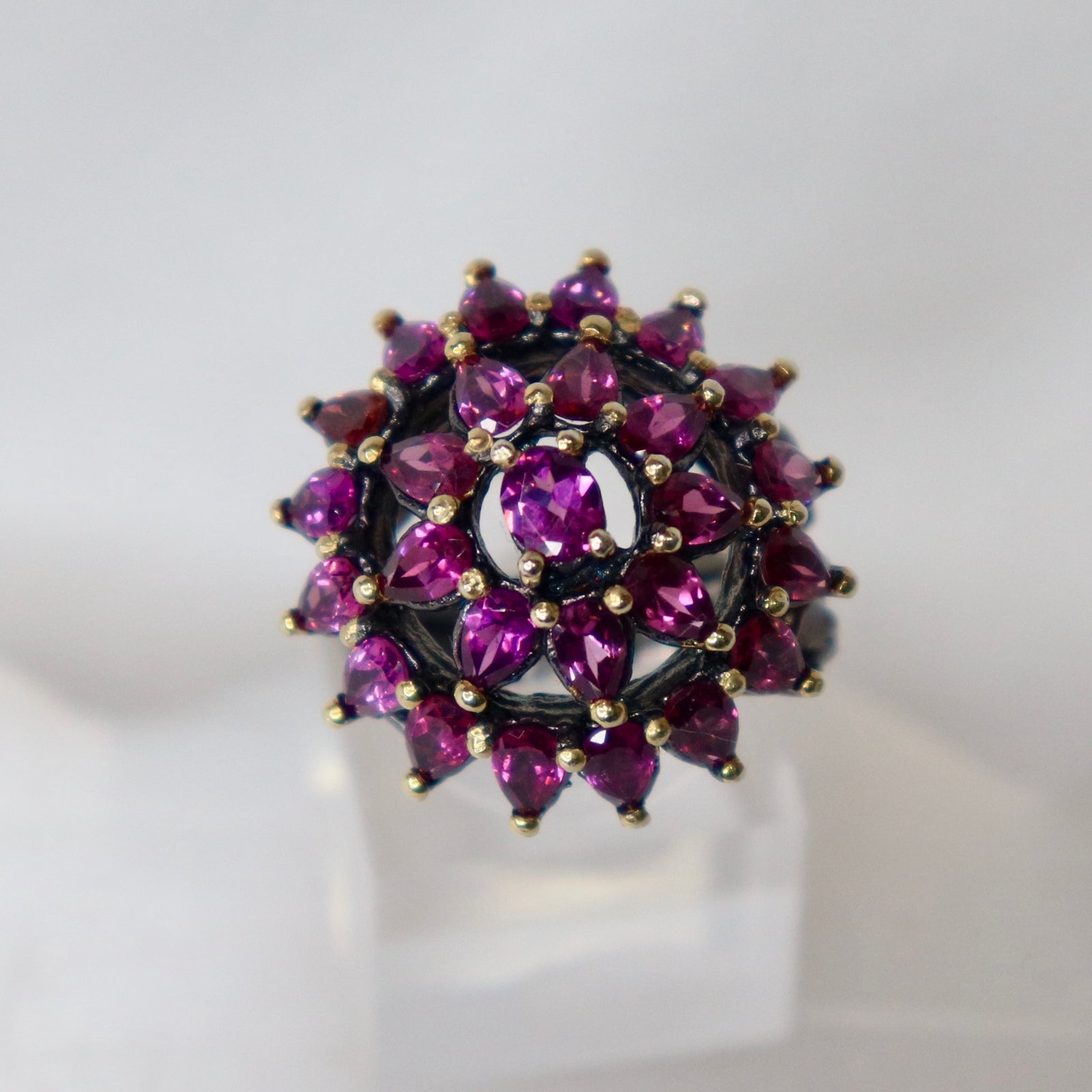 Rhodolite Sterling Silver Ring Sz 7 - The Spirit of Life