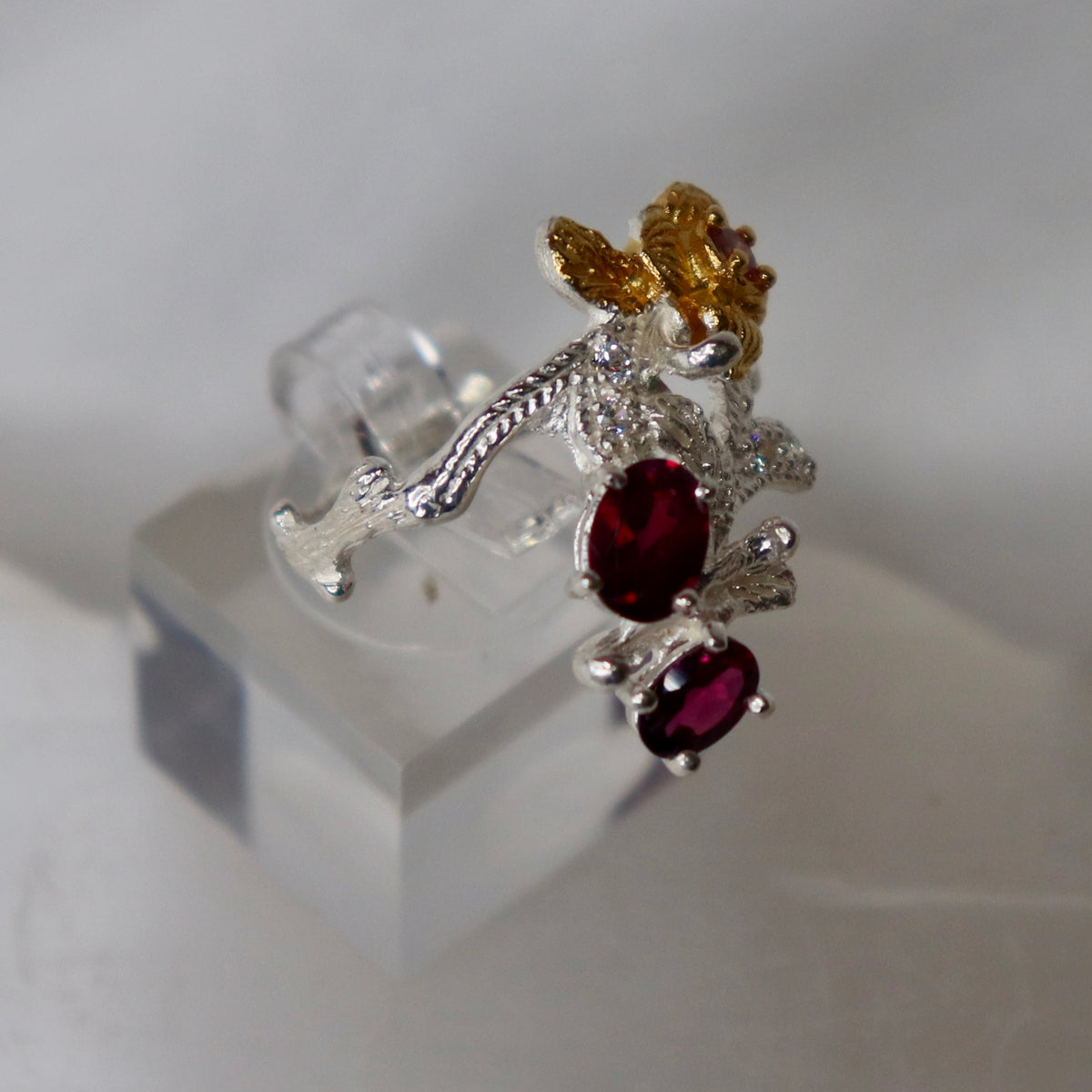 Rhodolite Sterling Silver Ring Sz 9 - The Spirit of Life