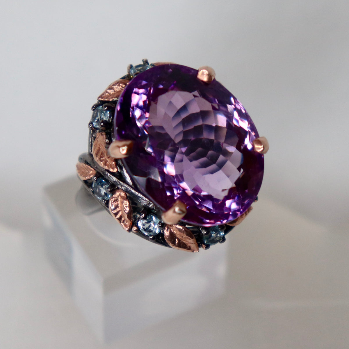 Amethyst Sterling Silver Ring Sz 8.25 - The Spirit of Life