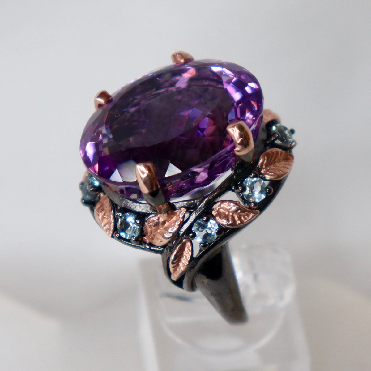 Amethyst Sterling Silver Ring Sz 8.25 - The Spirit of Life