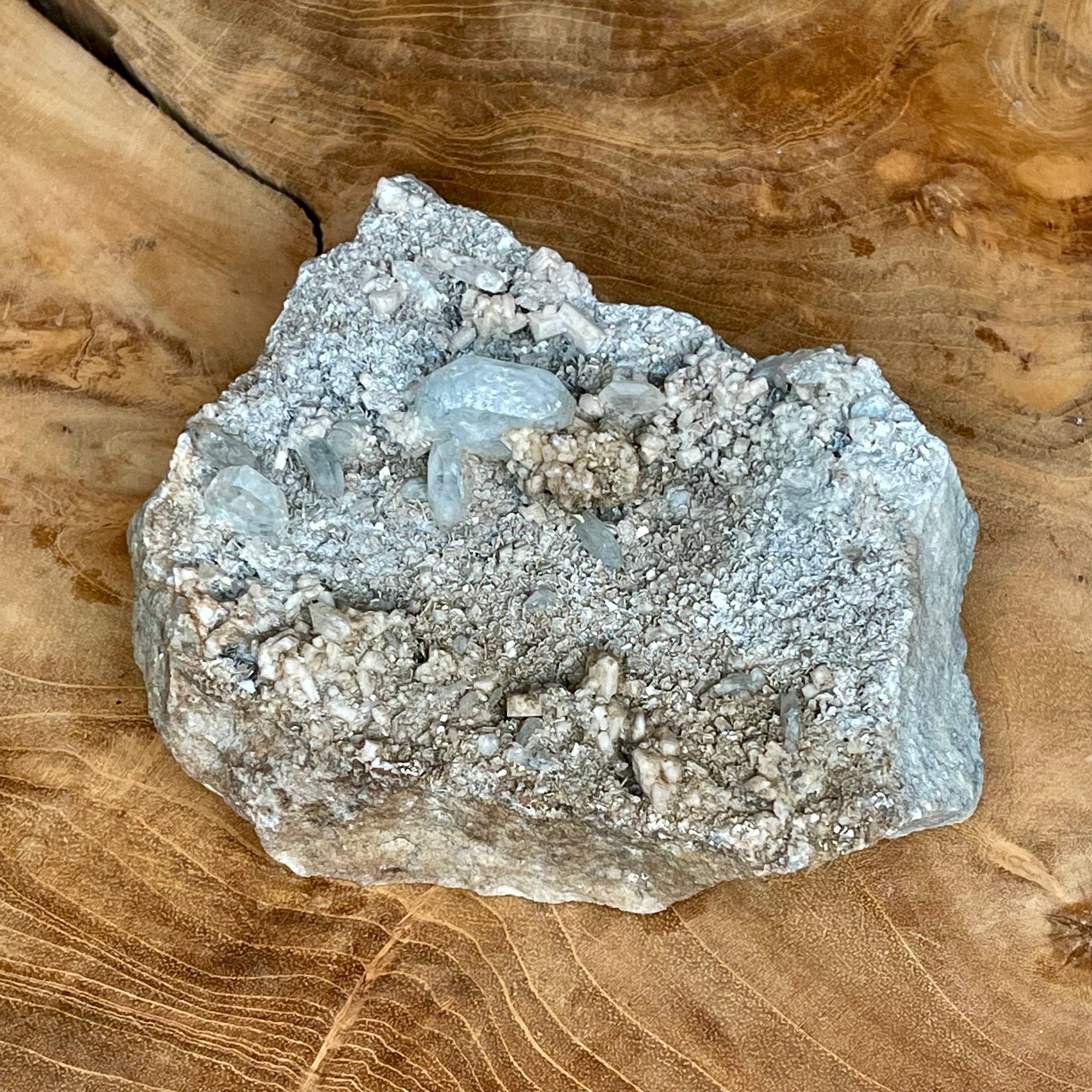 Natural Aquamarine Crystal in matrix 558g - The Spirit of Life
