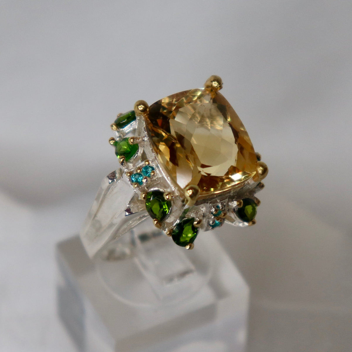 Citrine Sterling Silver Ring Sz 8.25 - The Spirit of Life