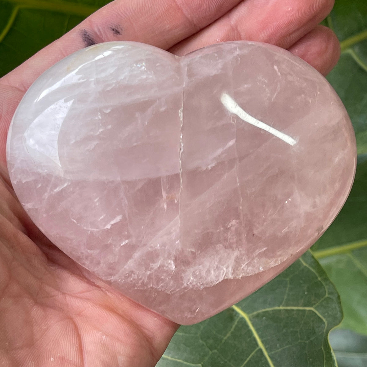 Stunning Rose Quartz Puffy Heart