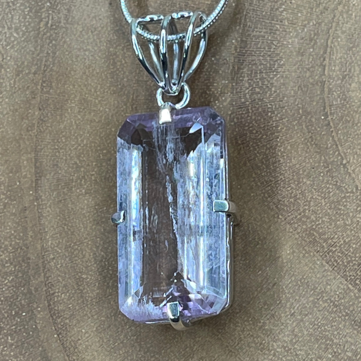 Stunning Kunzite Sterling Silver Pendant - The Spirit of Life