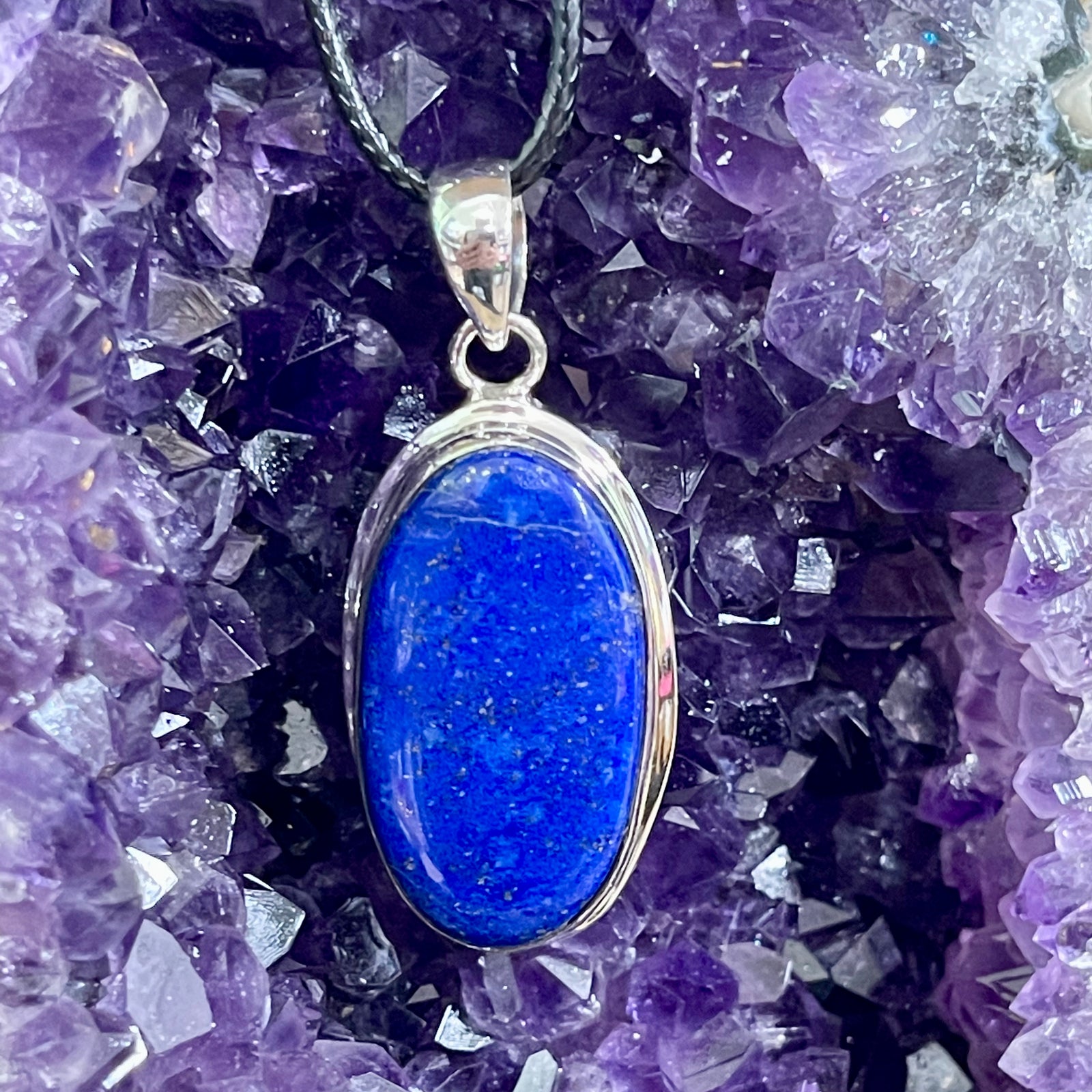 Lappis Lazuli Sterling Silver Pendant - The Spirit of Life